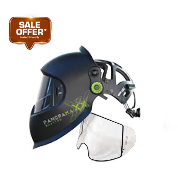 Panoramaxx quattro welding helmet - Black 1 Buy Panoramaxx Quatrro and get a free Front Cover Lens