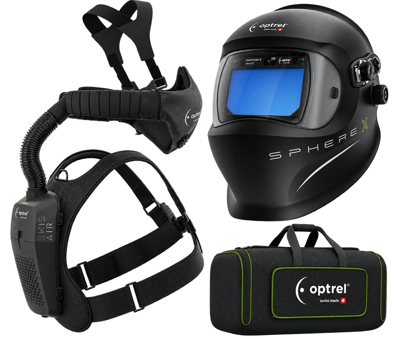 RTW Sphere X 2.5 helmet & Swiss air system in bag 1 RTW Sphere X 2.5 helmet & Swiss air system in bag