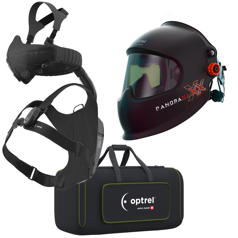 RTW Panoramaxx laser helmet (laser welding only) & Swiss air with CP 1 RTW Panoramaxx laser helmet (laser welding only) & Swiss air with CP